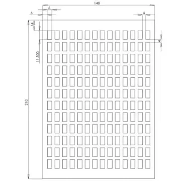 ABB White Electrical and Electronic Label Sheet - 2CCS800900R0121 product image