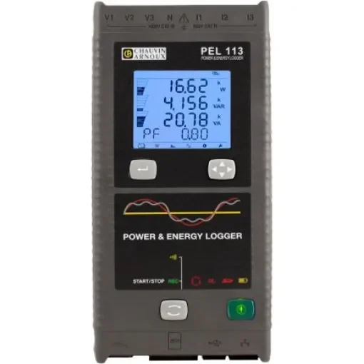 Chauvin Arnoux PEL113 Power & Energy Data Logger, Ethernet, IRD Server, USB, Wifi, 3V / 3I Input Channel(s) - P01157157 product image