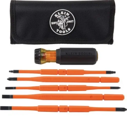 Klein Tools Phillips Interchangeable Insulated Screwdriver Set, 7-Piece - 32288 product image