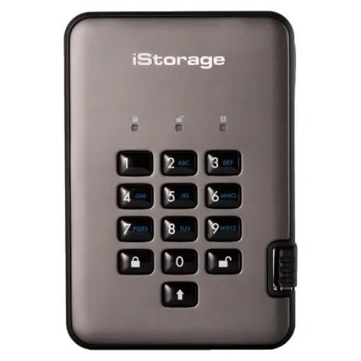 iStorage diskAshur2 500 GB External Portable Hard Drive - IS-DAP2-256-500-C-G product image