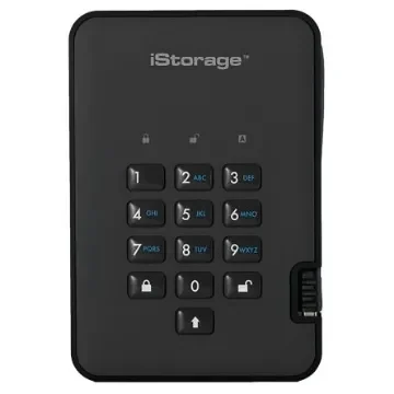 iStorage diskAshur2 1 TB External Hard Disk Drive - IS-DA2-256-1000-BE product image