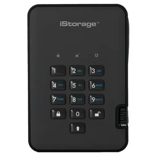 iStorage diskAshur2 2 TB External Hard Drive - IS-DA2-256-2000-BE product image