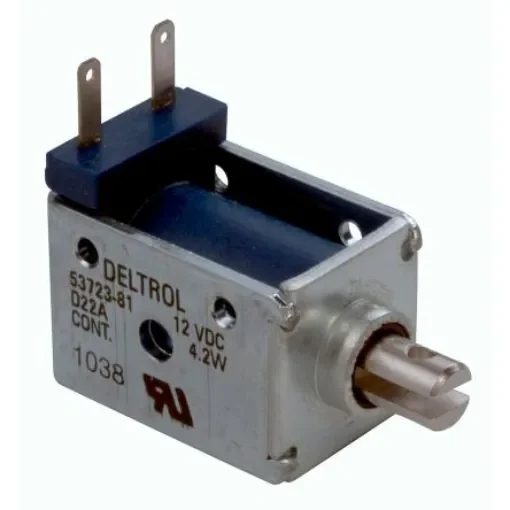Deltrol Linear Solenoid, 12 V dc, 30oz, 1.8N, 23.11 x 31.88 x 19.02 mm - 53723-81 product image