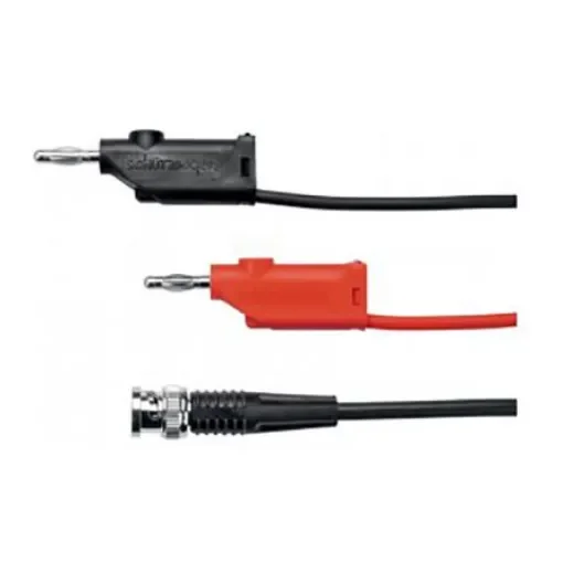Schutzinger BNC Test Lead, Black, Red, 2m Lead Length - KO 89-58 / 200 / SW product image