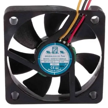 RS PRO Axial Fan, 12 V dc, DC Operation, 16.9m³/h, 1.2W, 90mA Max, IP55, 50 x 50 x 10mm - 1442051 product image