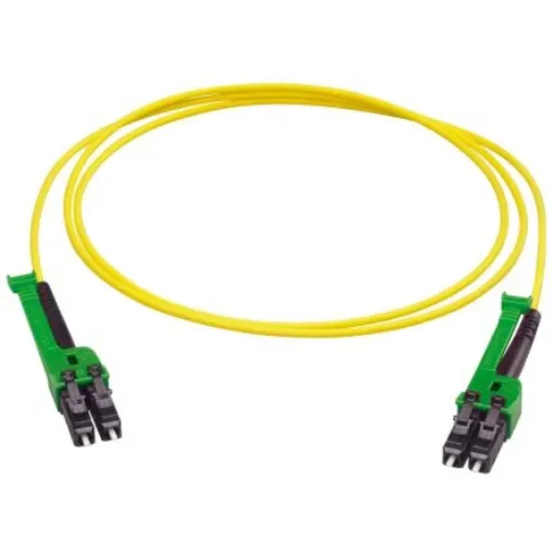 Huber+Suhner LC to LC Duplex Single Mode G657A2 Fibre Optic Cable, 2.1mm, Yellow, 2m - PCRS_LCAX_LCAX_A221T_02.0_S product image