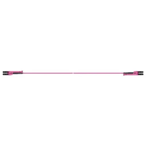 Huber+Suhner LC to LC Duplex Multi Mode OM4 Fibre Optic Cable, 2.1mm, Violet, 1m - PCRS_LCMX_LCMX_O421T_01.0_LL product image