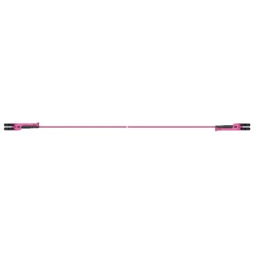 Huber+Suhner LC to LC Duplex Multi Mode OM4 Fibre Optic Cable, 2.1mm, Violet, 4m - PCRS_LCMX_LCMX_O421T_04.0_LL product image