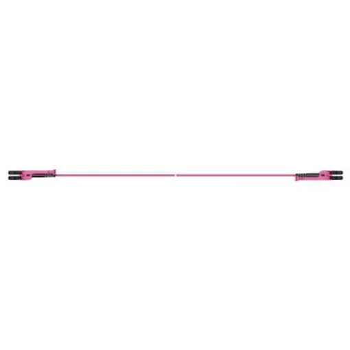 Huber+Suhner LC to LC Duplex Multi Mode OM4 Fibre Optic Cable, 2.1mm, Violet, 25m - PCRS_LCMX_LCMX_O421T_25.0_LL product image