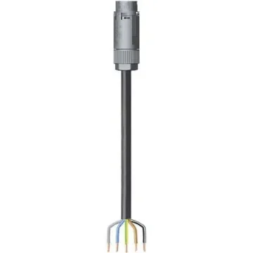 Wieland RST Mini Series Cable Assembly, 5-Pole, Male, 1-Way, Cable Mount, 16A, IP66, IP68, IP69 - 46.452.3034.6 product image