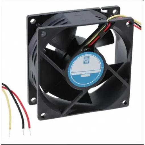 RS PRO Axial Fan, 12 V dc, DC Operation, 94.3m³/h, 4.56W, 230mA Max, 80 x 80 x 32mm - 1444126 product image