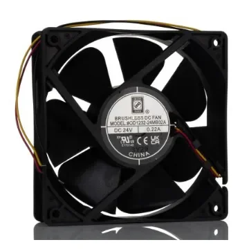 RS PRO Axial Fan, 24 V dc, DC Operation, 181.8m³/h, 5.28W, 220mA Max, 120 x 120 x 32mm - 1444132 product image