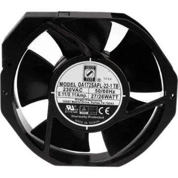 RS PRO Axial Fan, 230 V ac, AC Operation, 387.4m³/h, 28W, 180mA Max, 172 x 150 x 38mm - 1444139 product image