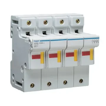Hager 125A Rail Mount Fuse Holder for 22 x 58mm Fuse, 3P, 690V ac - LS704 product image