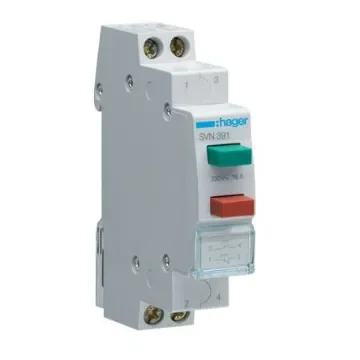 Hager Push Button Circuit Trip for use with Modular Devices - SVN391 product image