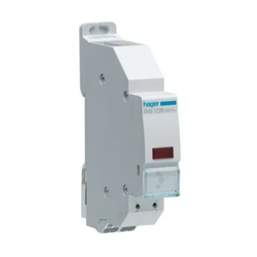 Hager Red LED Indicator, IP20, Rectangular, 230V - SVS122B product image