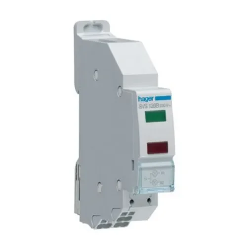 Hager Red/Green LED Indicator, IP20, Rectangular, 230V - SVS126B product image