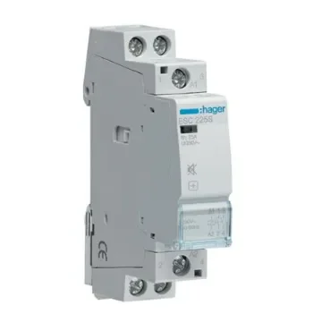 Hager System M Pro ESC Contactor, 230 V ac Coil, 2-Pole, 25 A, 2.2 VA, 2NO, 400 V ac - ESC225S product image