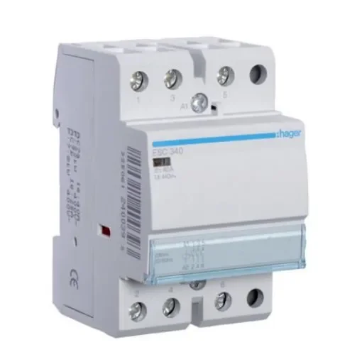 Hager System M Pro ESC Contactor, 230 V ac Coil, 3-Pole, 40 A, 3NO, 400 V ac - ESC340 product image