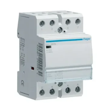 Hager System M Pro ESC Contactor, 230 V ac Coil, 4-Pole, 63 A, 6.5 kW, 4NO, 400 V ac - ESC463S product image