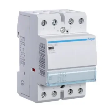 Hager System M Pro ESC Contactor, 230 V ac Coil, 4-Pole, 63 A, 2NO + 2NC, 400 V ac - ESC465 product image
