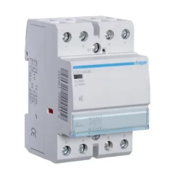 Hager System M Pro ESC Contactor, 24 V ac Coil, 4-Pole, 40 A, 4NO, 400 V ac - ESD440S product image