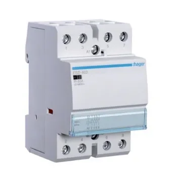 Hager System M Pro ESC Contactor, 24 V ac Coil, 4-Pole, 63 A, 7 VA, 4NO, 400 V ac - ESD463 product image