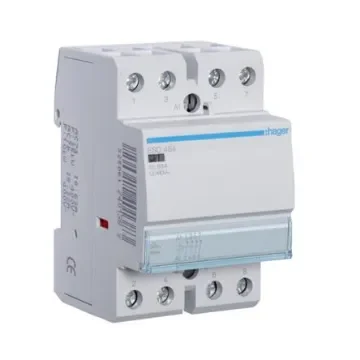 Hager System M Pro ESC Contactor, 24 V ac Coil, 4-Pole, 63 A, 6.5 kW, 4NC, 400 V ac - ESD464 product image