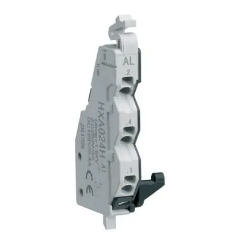 Hager Auxiliary Contact, 2 Contact, 1NC + 1NO, Plug In HXA - HXA024H product image