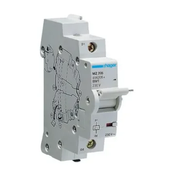 Hager Under Voltage Release, DIN Rail Mount MZ - MZ206 product image