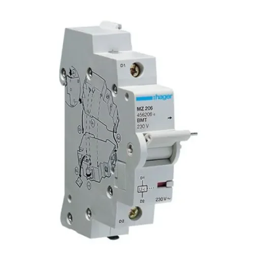 Hager Under Voltage Release, DIN Rail Mount MZ - MZ206 product image