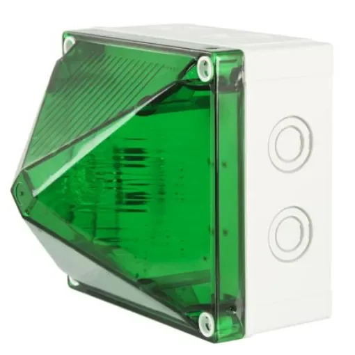 Moflash X700-22 Series Green Flashing Beacon, 230 V ac, Surface Mount, Wall Mount, Xenon Bulb, IP66, IP67 - X700-22-04 product image