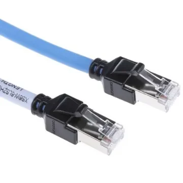 OmronXS6W, 15m Cat6a, Blue RJ45 to Male RJ45 Male, S/FTP Shielded, Terminated LSZH Sheath - XS6W-6LSZH8SS1500CM-B product image