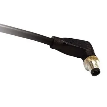 Bulgin Right Angle Male 3 way M5 to Unterminated Sensor Actuator Cable, 1m - PXPPVC05RAM03ACL010PVC product image