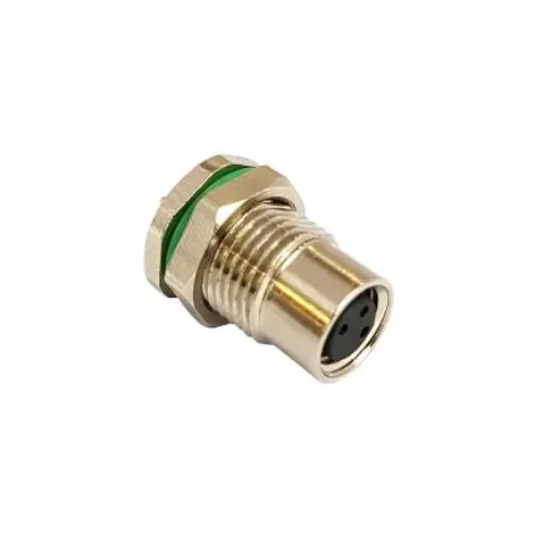 Bulgin Circular Connector, 3 Contacts, Rear Mount, M8 Connector, Socket, Female, IP67, Buccaneer M8 Series - PXMBNI08RPF03APC product image
