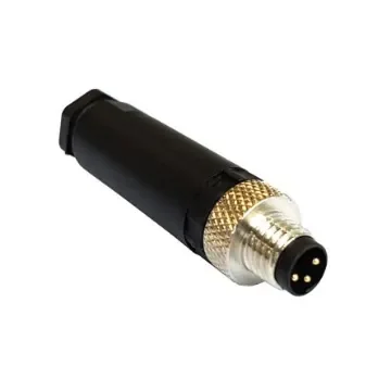 Bulgin Circular Connector, 3 Contacts, In-line, M8 Connector, Plug, Male, IP67, Buccaneer M8 Series - PXPPAM08FIM03AST product image