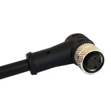 Bulgin Right Angle Female 5 way M8 to Unterminated Sensor Actuator Cable, 1m - PXPTPU08RAF05BCL010PUR product image