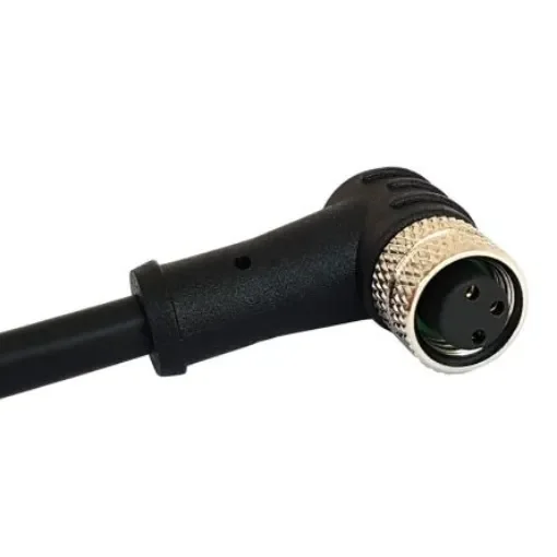 Bulgin Right Angle Female 5 way M8 to Unterminated Sensor Actuator Cable, 1m - PXPTPU08RAF05BCL010PUR product image