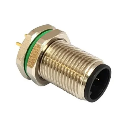Bulgin Circular Connector, 5 Contacts, Rear Mount, M12 Connector, Socket, Male, IP67, Buccaneer M12 Series - PXMBNI12RPM05APCM12 product image