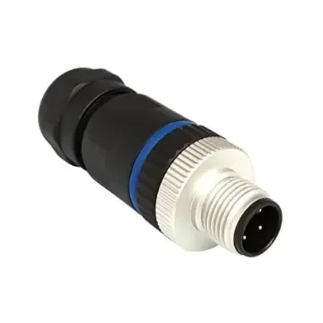 Bulgin Circular Connector, 3 Contacts, Panel Mount, M12 Connector, Plug, Male, IP67, Buccaneer M12 Series - PXPPAM12FIM03ASTPG9 product image
