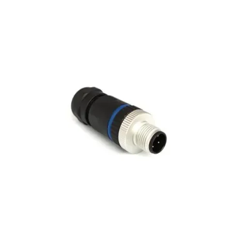 Bulgin Circular Connector, 4 Contacts, Panel Mount, M12 Connector, Plug, Male, IP67, Buccaneer M12 Series - PXPPAM12FIM04ASTPG9 product image