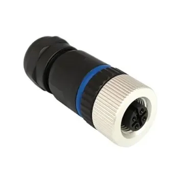 Bulgin Circular Connector, 4 Contacts, Cable Mount, M12 Connector, Socket, Female, IP67, Buccaneer M12 Series - PXPPAM12FBF04ASTPG9 product image
