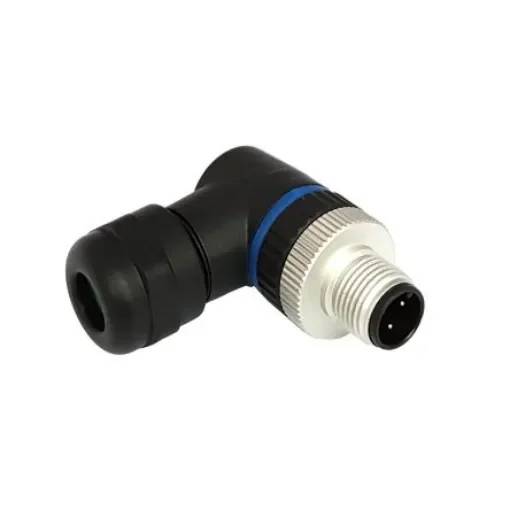 Bulgin Circular Connector, 3 Contacts, Panel Mount, M12 Connector, Plug, Male, IP67, Buccaneer M12 Series - PXPPAM12RAM03ASTPG9 product image