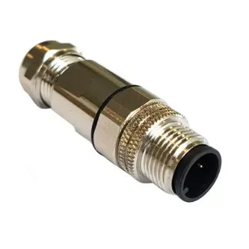 Bulgin Circular Connector, 4 Contacts, Panel Mount, M12 Connector, Plug, Male, IP67, Buccaneer M12 Series - PXMBNI12FIM04DSCPG7 product image