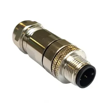 Bulgin Circular Connector, 8 Contacts, Panel Mount, M12 Connector, Plug, Male, IP67, Buccaneer M12 Series - PXMBNI12FIM08ASCPG9 product image