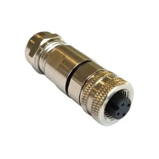 Bulgin Circular Connector, 4 Contacts, Cable Mount, M12 Connector, Socket, Female, IP67, Buccaneer M12 Series - PXMBNI12FBF04ASCPG9 product image