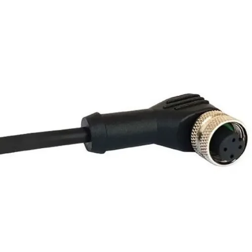 Bulgin Right Angle Female 8 way M12 to Unterminated Sensor Actuator Cable, 1m - PXPPVC12RAF08ACL010PVC product image