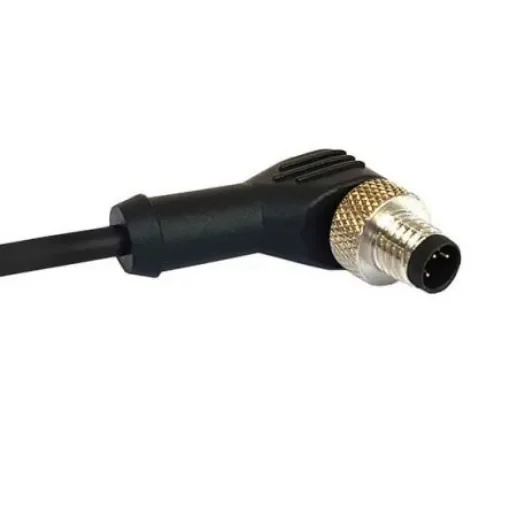 Bulgin Right Angle Female 12 way M12 to Unterminated Sensor Actuator Cable, 1m - PXPPVC12RAF12ACL010PVC product image