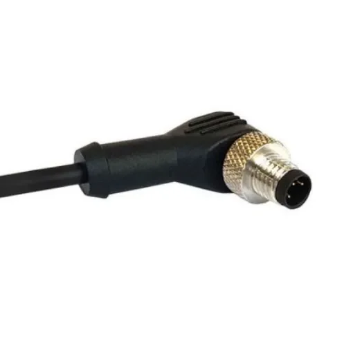 Bulgin Right Angle Female 4 way M12 to Unterminated Sensor Actuator Cable, 1m - PXPTPU12RAF04DCL010PUR product image