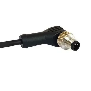 Bulgin Right Angle Male 4 way M12 to Unterminated Sensor Actuator Cable, 1m - PXPTPU12RAM04ACL010PUR product image